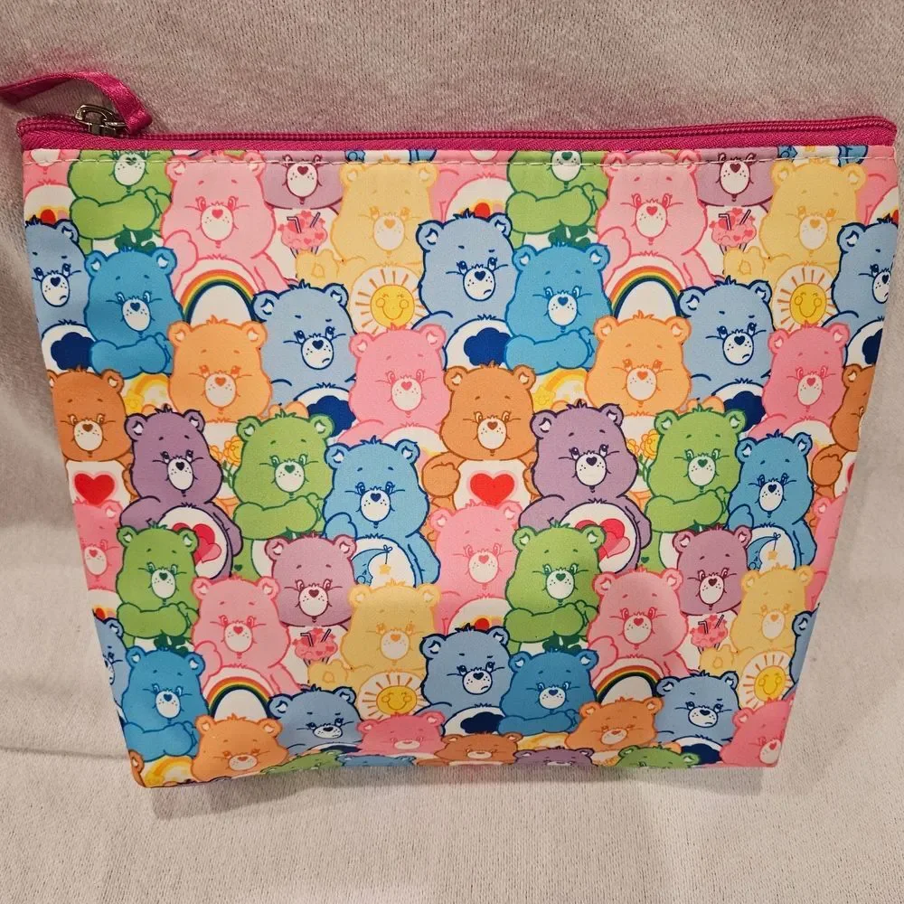 Colorful Carebear Bear Comestic Bag Pouch